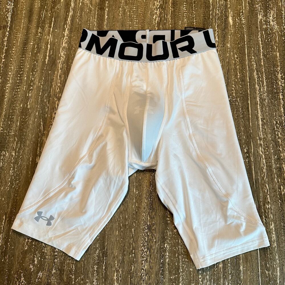 NWT Under Armour Diamond Utility Slider Compression Shorts w/ Cup Men’s Size M